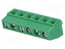PCB terminal block; angled 90°; 5.08mm; ways: 6; on PCBs; terminal