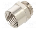 Thread adapter; Int.thread: PG7; Ext.thread: M12; brass; Pitch: 1.5