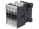 Contactor: 3-pole; Auxiliary contacts: NO; 230VAC; 22A; DIN; J7KN