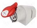 Connector: AC supply 3-phase; socket; female; 32A; 400VAC; IP44