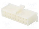 Connector: wire-board; MDF6; plug; female; w/o contacts; PIN: 20
