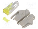 Plug; RJ45; PIN: 8; Cat: 6a; gold-plated; Layout: 8p8c; 27AWG÷24AWG