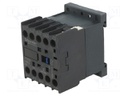Contactor: 3-pole; NO x3; Auxiliary contacts: NO; 24VDC; 9A; W: 45mm
