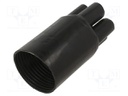 Cable breakout; 81/27mm; black; Diam.after shrinking: 31/6.9mm