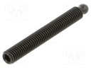Pin; M8; steel; Ø: 6.1mm; Thread len: 63mm; Connection: ball joint