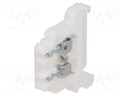 Splice terminal: rail; 0.5÷2.5mm2; ways: 1; terminals: 2; white