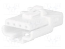 Plug; wire-wire; hermaphrodite; Ditto; 3mm; PIN: 4; w/o contacts