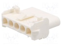 Plug/socket; wire-wire; male/female; MLX; 6.35mm; PIN: 5; UL94V-2