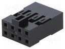 Plug; wire-board; female; Mini-PV; 2.54mm; PIN: 8; w/o contacts