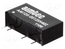 Converter: DC/DC; 1W; Uin: 4.5÷5.5V; 12VDC; Iout: 83mA; SIP7; 2.2g