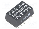 Converter: DC/DC; 2W; Uin: 10.2÷13.2V; Uout: 12VDC; Uout2: -12VDC