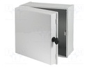 Enclosure: wall mounting; X: 300mm; Y: 300mm; Z: 180mm; CAB; grey
