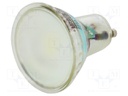 LED lamp; cool white; GU10; 230VAC; 460lm; 5W; 110°; 6400K