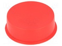 Plugs; Body: red; Out.diam: 61.5mm; H: 20mm; Mat: LDPE; Shape: round