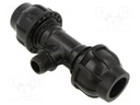 Splice terminal: clamping; for PE pipes; Plast; Medium: water