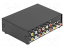 Switch; Input: RCA socket x12,RCA socket x3; black