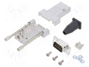 D-Sub; PIN: 9; plug; male; shielded,turned contacts; angled 45°