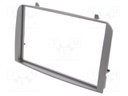 Radio mounting frame; Alfa Romeo; 2 DIN; silver