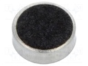 Microphone; Ø6x2.2mm; 0.5mA; 2÷10V; SNR: 55dB; Sensitivity: -46dB