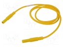 Test lead; 16A; banana plug 4mm,both sides; insulated; Len: 1m