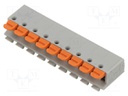 Connector: PCB terminal block; terminal; GA; 7A; PIN: 9; angled