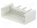 Socket; IDC; male; PIN: 7; straight; THT; tinned; 2.54mm; Layout: 1x7