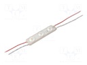 LED; white neutral; 4000K; 174lm; 175°; No.of diodes: 3; 90mA; 12V