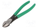 Pliers; side,cutting; handles with plastic grips; 200mm