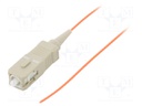 Optic fiber pigtail; OM2; SC/UPC; 1m; LSZH; Connector colour: grey