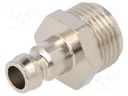Quick connection coupling; connector pipe; max.15bar; -20÷200°C
