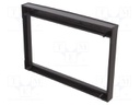 Radio mounting frame; Porsche; 2 DIN; black