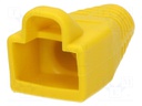 RJ45 plug boot; 6mm; Colour: yellow