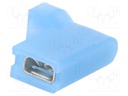 Terminal: flat; 4.8mm; 0.8mm; female; 1.5÷2.5mm2; crimped; blue