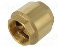 Check valve; G 2" internal; 16bar; brass; Medium: water