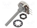 Potentiometer: shaft; single turn; 100kΩ; ±20%; 0.25W; linear; 4mm