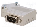 D-Sub; PIN: 9; Profibus,with interface PG; angled 55°; for cable