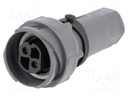 Connector: circular; plug; female; PIN: 2; Buccaneer 7000; UL94V-0