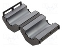 Ferrite: two-piece; on round cable; 44; 0÷85°C; 367Ω; 100MHz