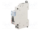 Relay: installation; bistable; NO; Ucoil: 230VAC; 17.8x94x69mm