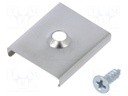 Flexible mounting plate Y; natural; stainless steel