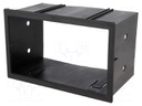 Radio mounting frame; Seat,VW; 2 DIN; black