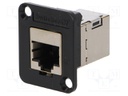 Coupler; EH; Cat: 6a; shielded; RJ45 socket,both sides
