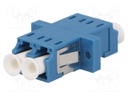 Connector: fiber optic; socket,coupler; single mode duplex (SM)