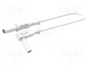 Test lead; 12A; banana plug 4mm,angular banana plug 4mm; Len: 1m