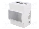 Enclosure: for computer; ODROID C1+; ABS; grey; X: 71.3mm; Y: 90.5mm