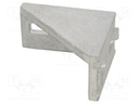 Angle bracket; for profiles; W: 28mm; H: 57mm; L: 57mm; aluminium