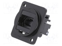 Connector: fiber optic; coupler; MTP,both sides; Mat: metal