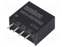 Converter: DC/DC; 1W; Uin: 2.97÷3.63V; 7.2VDC; Iout: 139mA; SIP4