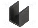 Heatsink: extruded; U; SOT32,TO126; black; L: 11mm; W: 12mm; H: 15mm