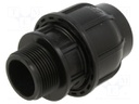 Splice terminal: clamping; Thread: G 1 1/4" external; 40mm; Plast